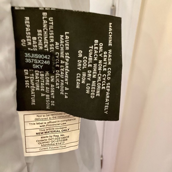 COLE HAAN Signature Quilted Sky Blue Women's Jacket Small Petite. Like new! - Picture 5 of 8